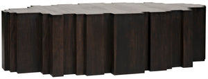 Noir Royce Coffee Table - Elegant Ebony Walnut Finish with Modern Design & Ample Surface for Living Spaces GTAB1087EB