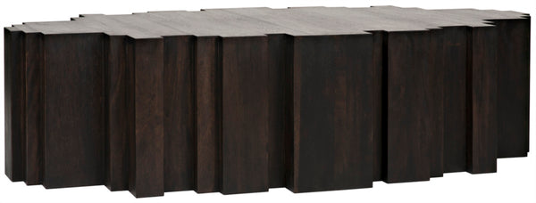 Noir Royce Coffee Table - Elegant Ebony Walnut Finish with Modern Design & Ample Surface for Living Spaces GTAB1087EB