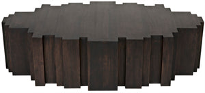 Noir Royce Coffee Table - Elegant Ebony Walnut Finish with Modern Design & Ample Surface for Living Spaces GTAB1087EB
