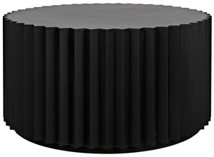 Noir Stern Artisan Coffee Table - Minimalist Black Iron Design for Modern Living Spaces & Loft Interiors GTAB1094MTB