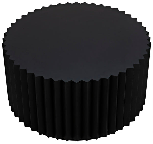 Noir Stern Artisan Coffee Table - Minimalist Black Iron Design for Modern Living Spaces & Loft Interiors GTAB1094MTB