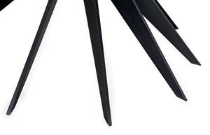 Noir Spider Coffee Table – Sleek Black Metal Design with Open Base for Modern Industrial Living Spaces GTAB1107MTB