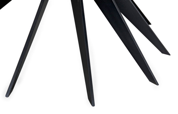 Noir Spider Coffee Table – Sleek Black Metal Design with Open Base for Modern Industrial Living Spaces GTAB1107MTB