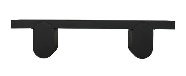 Noir Evora Coffee Table - Modern Matte Black Metal with Sculptural Curved Legs for Stylish Living Rooms GTAB1108MTB