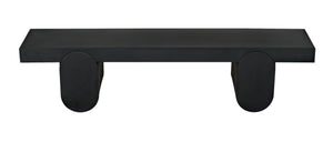 Noir Evora Coffee Table - Modern Matte Black Metal with Sculptural Curved Legs for Stylish Living Rooms GTAB1108MTB