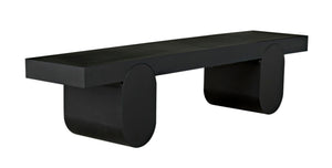Noir Evora Coffee Table - Modern Matte Black Metal with Sculptural Curved Legs for Stylish Living Rooms GTAB1108MTB