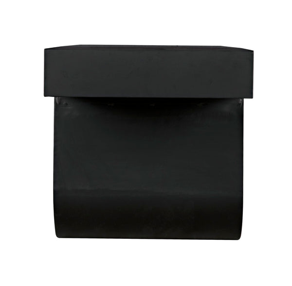 Noir Evora Coffee Table - Modern Matte Black Metal with Sculptural Curved Legs for Stylish Living Rooms GTAB1108MTB