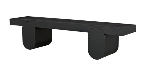 Noir Evora Coffee Table - Modern Matte Black Metal with Sculptural Curved Legs for Stylish Living Rooms GTAB1108MTB