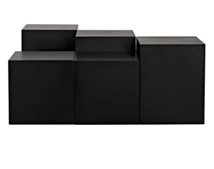 Noir Stein Coffee Table – Industrial-Strength Iron Design with Matte Black Finish for Modern Living Spaces GTAB1123MTB