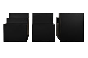 Noir Stein Coffee Table – Industrial-Strength Iron Design with Matte Black Finish for Modern Living Spaces GTAB1123MTB