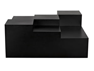 Noir Stein Coffee Table – Industrial-Strength Iron Design with Matte Black Finish for Modern Living Spaces GTAB1123MTB