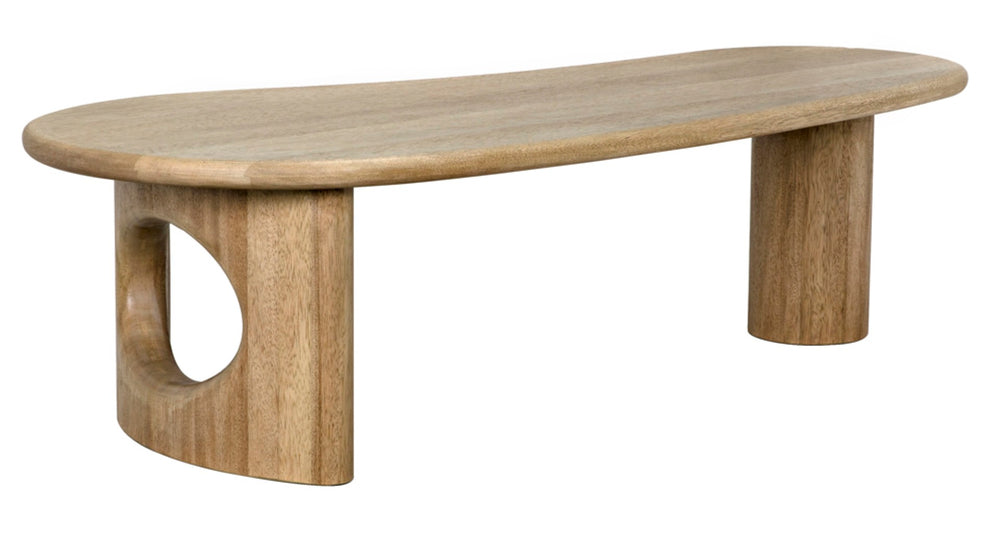 Noir Harvey Coffee Table - Handcrafted Washed Walnut with Minimalist Design for Modern & Traditional Spaces GTAB1124WAW