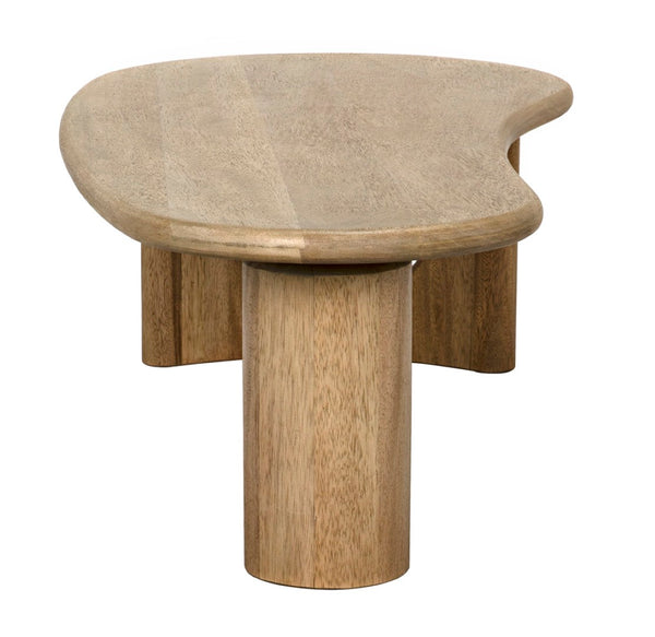 Noir Harvey Coffee Table - Handcrafted Washed Walnut with Minimalist Design for Modern & Traditional Spaces GTAB1124WAW