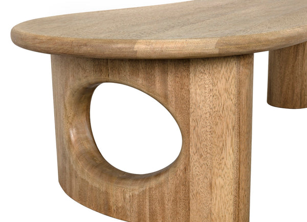 Noir Harvey Coffee Table - Handcrafted Washed Walnut with Minimalist Design for Modern & Traditional Spaces GTAB1124WAW