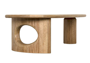 Noir Harvey Coffee Table - Handcrafted Washed Walnut with Minimalist Design for Modern & Traditional Spaces GTAB1124WAW