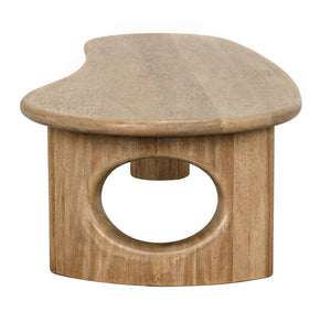 Noir Harvey Coffee Table - Handcrafted Washed Walnut with Minimalist Design for Modern & Traditional Spaces GTAB1124WAW