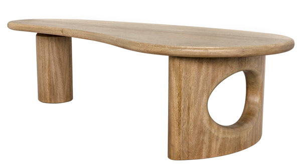 Noir Harvey Coffee Table - Handcrafted Washed Walnut with Minimalist Design for Modern & Traditional Spaces GTAB1124WAW