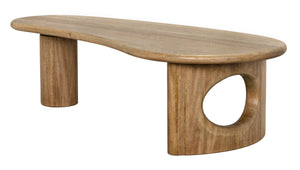 Noir Harvey Coffee Table - Handcrafted Washed Walnut with Minimalist Design for Modern & Traditional Spaces GTAB1124WAW
