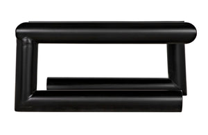 Noir Emerson Coffee Table – Modern Industrial Design with Durable Iron Frame & Matte Black Finish for Living Spaces GTAB1127MTB