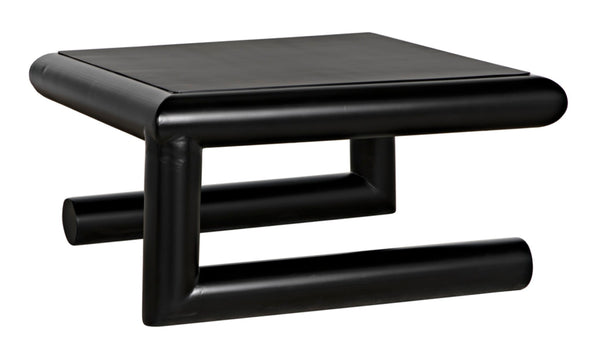 Noir Emerson Coffee Table – Modern Industrial Design with Durable Iron Frame & Matte Black Finish for Living Spaces GTAB1127MTB
