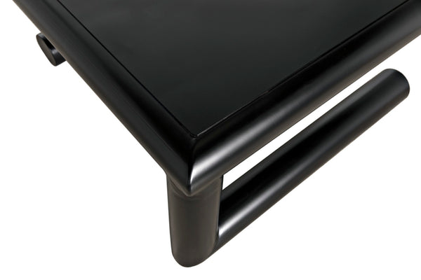 Noir Emerson Coffee Table – Modern Industrial Design with Durable Iron Frame & Matte Black Finish for Living Spaces GTAB1127MTB