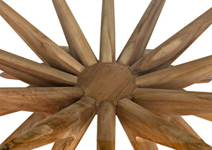 Noir Waldo Coffee Table - Artisan-Crafted Teak & Glass Centerpiece for Modern Living Room Elegance GTAB1129T