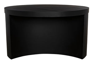 Noir Steward Coffee Table - Industrial Matte Black Design for Modern Living Rooms and Rustic Spaces A GTAB1132MTB-A