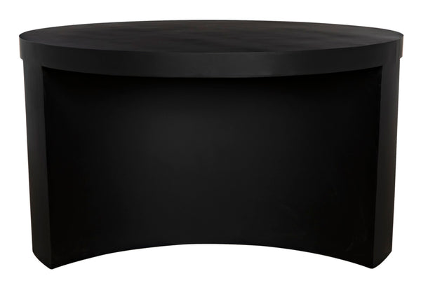 Noir Steward Coffee Table - Industrial Matte Black Design for Modern Living Rooms and Rustic Spaces A GTAB1132MTB-A