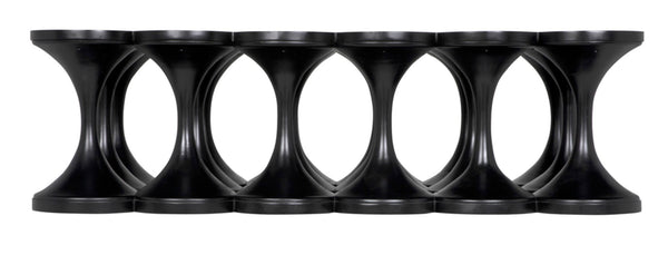 Noir Jericho Coffee Table - Artisan-Crafted Solid Mahogany with Hand-Rubbed Black Finish & Modern Elegance GTAB1137HB