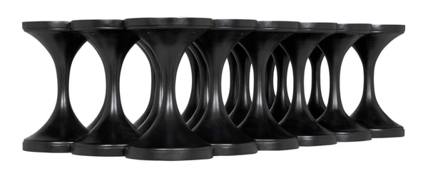 Noir Jericho Coffee Table - Artisan-Crafted Solid Mahogany with Hand-Rubbed Black Finish & Modern Elegance GTAB1137HB