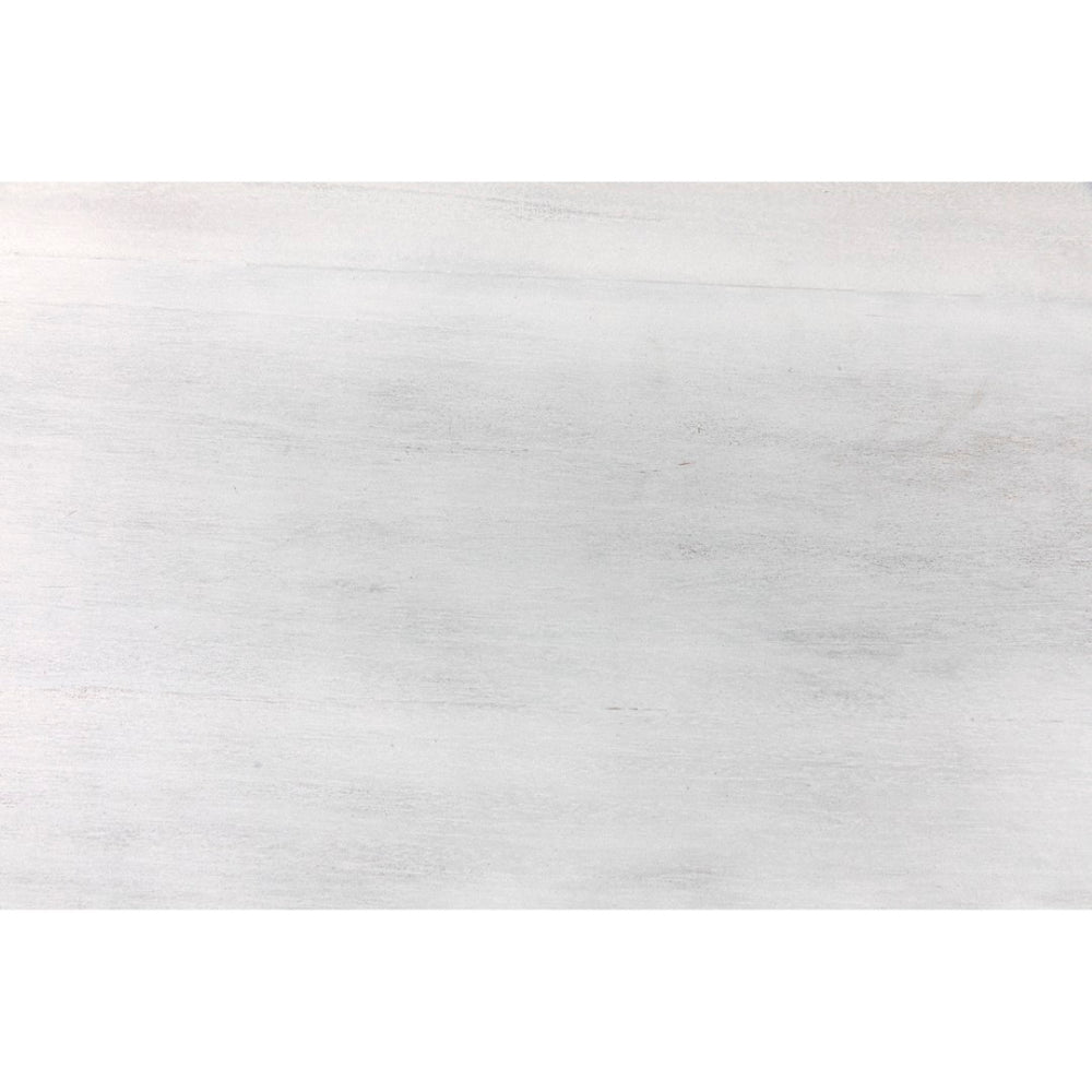 Noir Nova Coffee Table - Handcrafted Mahogany with White Wash Finish, Coastal Charm for Elegant Living Spaces GTAB1138WH