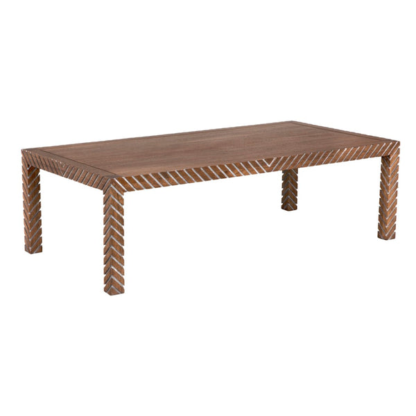 Noir Ryder Coffee Table - Minimalist Design with Dark Walnut Finish, Perfect for All Living Room Styles GTAB1140DW