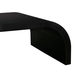 Noir Maximus Coffee Table - Industrial Minimalist Design in Matte Black, Durable Iron for Modern Living Rooms GTAB1146MTB