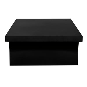 Noir Maximus Coffee Table - Industrial Minimalist Design in Matte Black, Durable Iron for Modern Living Rooms GTAB1146MTB