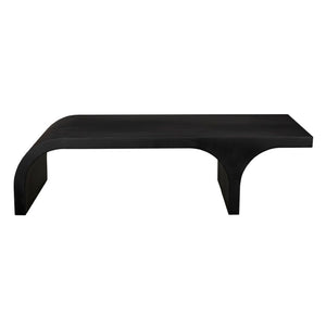 Noir Maximus Coffee Table - Industrial Minimalist Design in Matte Black, Durable Iron for Modern Living Rooms GTAB1146MTB