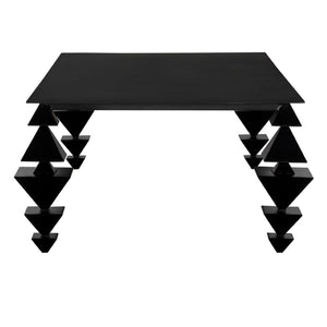 Noir Sagrada Coffee Table - Stylish Industrial Centerpiece with Matte Black Finish for Modern Living Rooms GTAB1147MTB