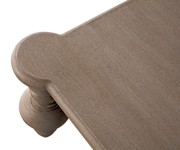 Noir Graff Coffee Table - Elegant Hand-Carved Mahogany Centerpiece for Timeless Living Room Style Weathered GTAB138WEA