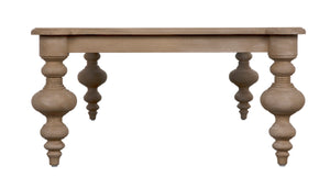 Noir Graff Coffee Table - Elegant Hand-Carved Mahogany Centerpiece for Timeless Living Room Style Weathered GTAB138WEA