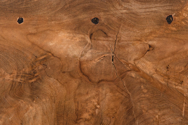 Noir Vert Coffee Table - Handcrafted Solid Teak Centerpiece with Unique Swirls for Modern Living Spaces GTAB174