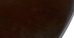 Noir Scheffield Round End Table - Timeless Elegance with Hand-Carved Design for Modern and Classic Spaces Distressed Brown GTAB223D