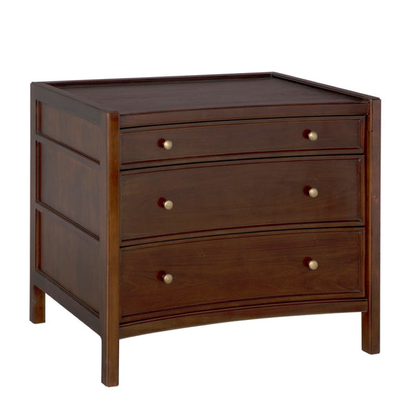 Noir Hampton Side Table - Timeless Elegance with Smart Storage and Handcrafted Mahogany Design Accents Hand Rubbed Brown GTAB245HBR