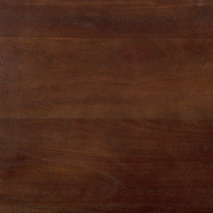 Noir Hampton Side Table - Timeless Elegance with Smart Storage and Handcrafted Mahogany Design Accents Hand Rubbed Brown GTAB245HBR