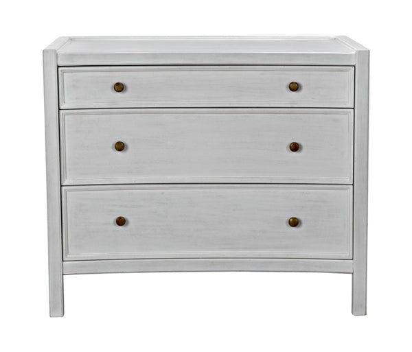 Noir Hampton Side Table - Timeless Elegance with Smart Storage and Handcrafted Mahogany Design Accents White Wash GTAB245WH