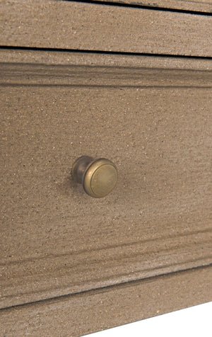 Noir Oxford 2-Drawer Side Table - Artisan-Made Mahogany Accent for Timeless Elegance in Any Room Weathered GTAB246WEA