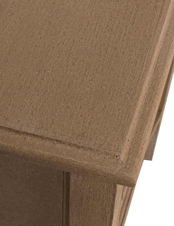 Noir Oxford 2-Drawer Side Table - Artisan-Made Mahogany Accent for Timeless Elegance in Any Room Weathered GTAB246WEA