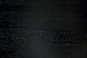 Noir Oxford Artisan-Crafted 1-Drawer Side Table in Solid Mahogany with Elegant Carving & Tapered Legs Hand Rubbed Black GTAB247HB