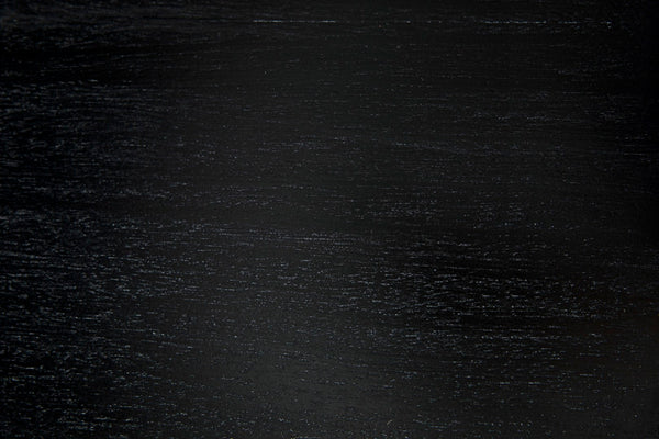 Noir Oxford Artisan-Crafted 1-Drawer Side Table in Solid Mahogany with Elegant Carving & Tapered Legs Hand Rubbed Black GTAB247HB