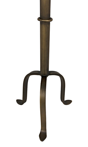 Noir Tini Side Table - Charming Victorian-Inspired Design with Curved Legs for Modern Spaces and Style Aged Brass GTAB303AB