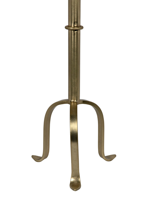 Noir Tini Side Table - Charming Victorian-Inspired Design with Curved Legs for Modern Spaces and Style Antique Brass GTAB303MB