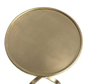 Noir Tini Side Table - Charming Victorian-Inspired Design with Curved Legs for Modern Spaces and Style Antique Brass GTAB303MB